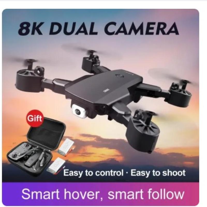 Omni-View 8K Dual-Camera Foldable Drone with GPS