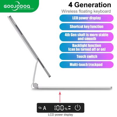 GOOJODOQ Magic Keyboard For iPad Air 4, 10.9 inch (4 Gen White Keyboard)