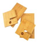 Bamboo Phone Stand With Charger Hole