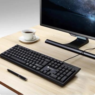 FIREWOLF USB Wired Keyboard Office Style for PC laptop FW-680 (Black)