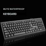 FIREWOLF USB Wired Keyboard Office Style for PC laptop FW-680 (Black)