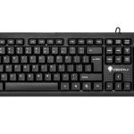 FIREWOLF USB Wired Keyboard Office Style for PC laptop FW-680 (Black)