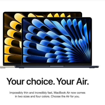 Apple MacBook Air 13-inch (M2) (256 GB, Midnight)