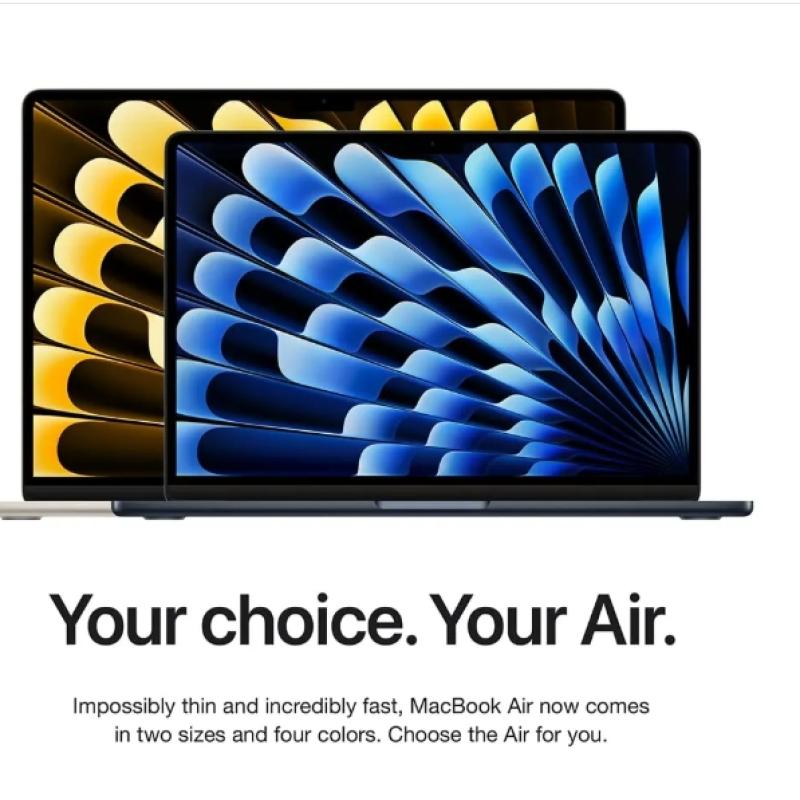 Apple MacBook Air 13-inch (M2) (256 GB, Midnight)