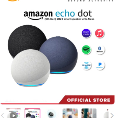 Amazon Echo Dot 5th Gen 2022 Smart Speaker (White)