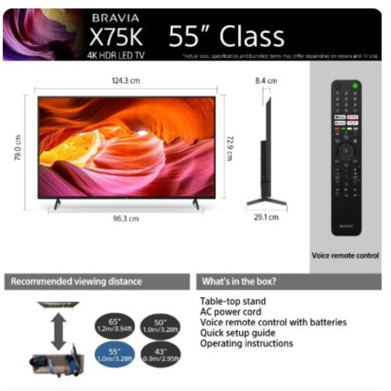 SONY BRAVIA 55" 4K HDR LED