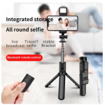 R1 Tripod 4 IN 1 Wireless Bluetooth Adjustable Selfie Stick Tripod Stand With LED Light Compatible With Any Phone